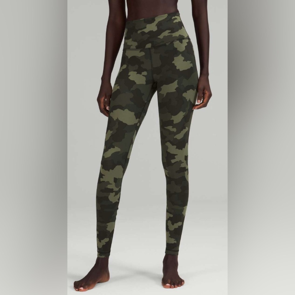 Lululemon Align NWT/ HR Pant 28"/Size-2/Heritage 365 Camo Medium Olive Multi